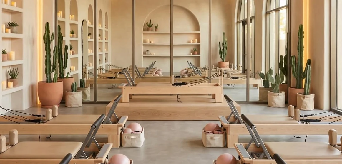 Masīvkoka eko ādas pilates inventārs studijām